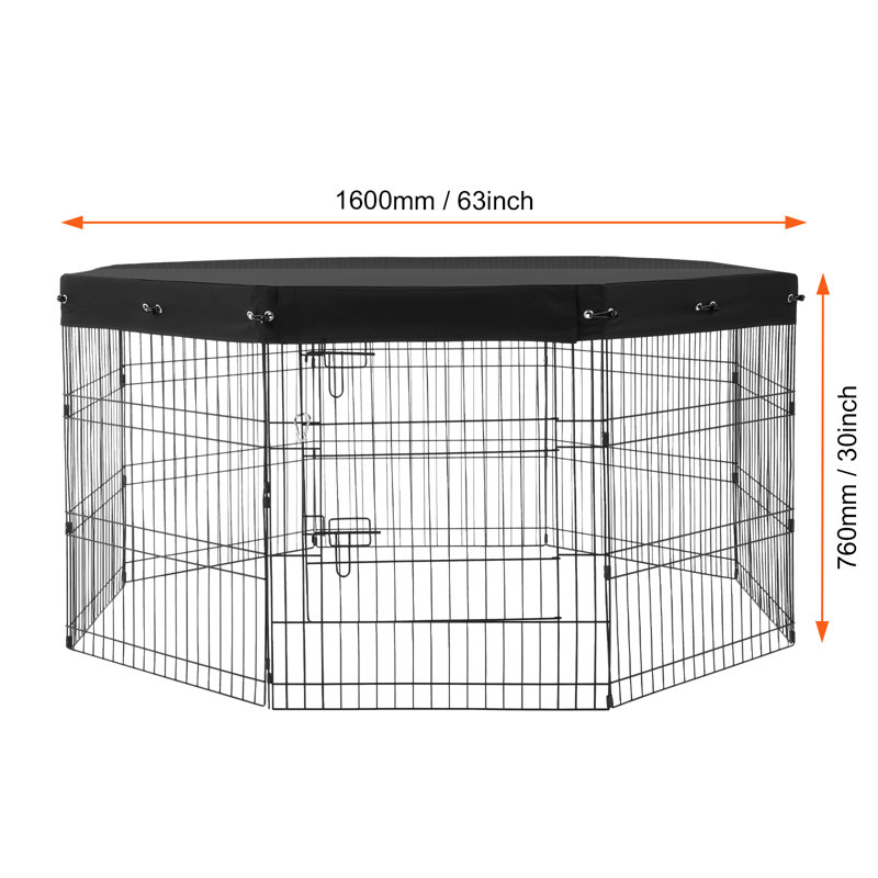 30cm H Panel Steel Exercise Pen With Door