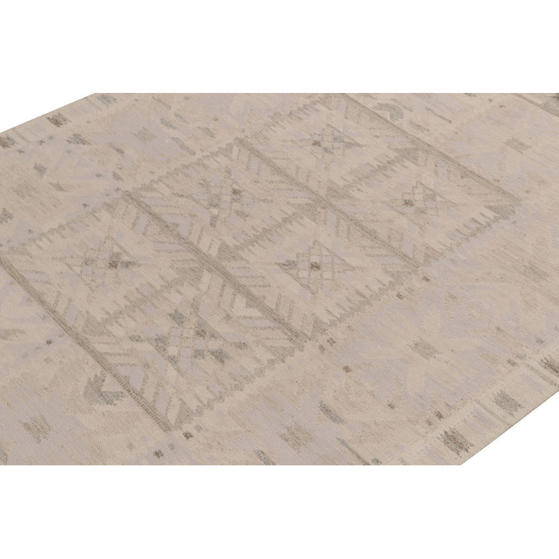 Scandinavian Wool Geometric Area Rug, Rectangle 10' x 14'