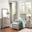 Commode 6 tiroirs 1 finition naturelle avec quincaillerie noire