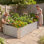 Boîte à fleurs surélevée en métal pour jardin de 8 pi x 4 po x 2 pi Denishia