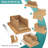 Bamboo Bread Slicer With Serrated Knife, Adjustable Bread Slicer Guide With 3 Thickness Size, Foldable Compact Chopping Cutting Board With Crumb Tray, Great For Homemade Bread, Cakes, Bagels