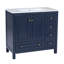 Meuble-lavabo sur pied 36 po en bois massif avec lavabo et organisateur de porte-58975616-58953098