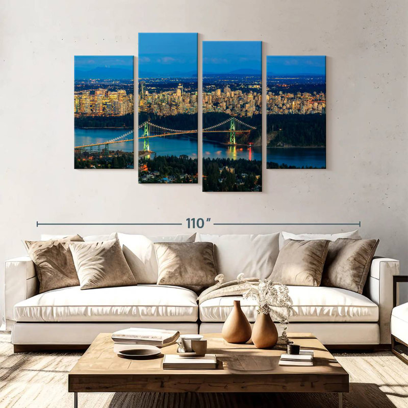 Tergel Vancouver Night Lights, 54" H x 84" W