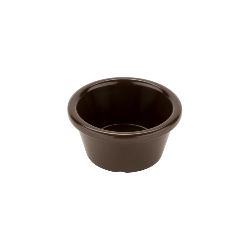 G.E.T. Melamine 12 Piece Ramekin / Soufflé Dish Bakeware Set, Brown