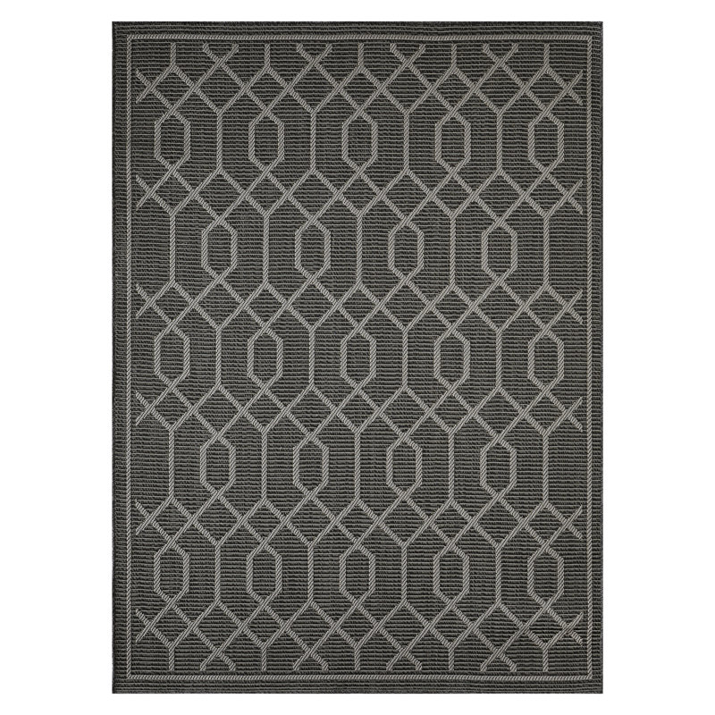 Tapis gris Annie-Jane Chendler, Rectangle 4 pi x 6 pi
