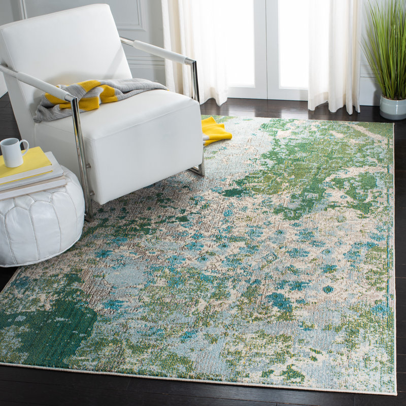 Panayiotis Performance Abstract Rug, Rectangle 8' x 10'