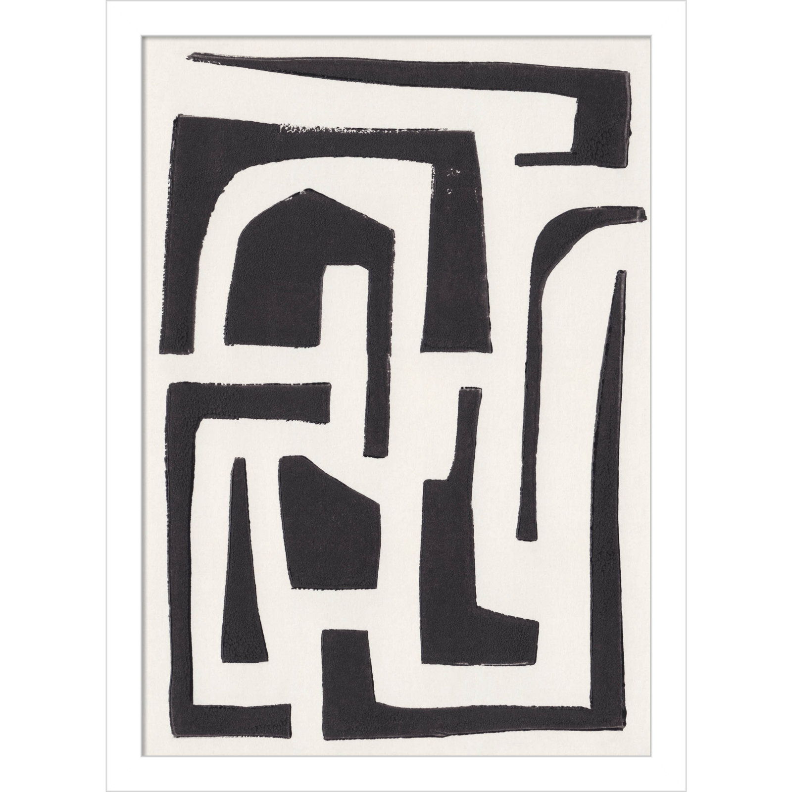 Neighborhood Print by Alisa Galitsyna, White, 17" H x 13" W x 1" D