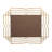 Mirror Metal Glass Iron Geometric Layered Frame 40" Gold Finish Wall Decor for Home Office Bedroom Living Room