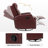 Rudisill 28.7" W Leather Swivel Glider Recliner-80890599