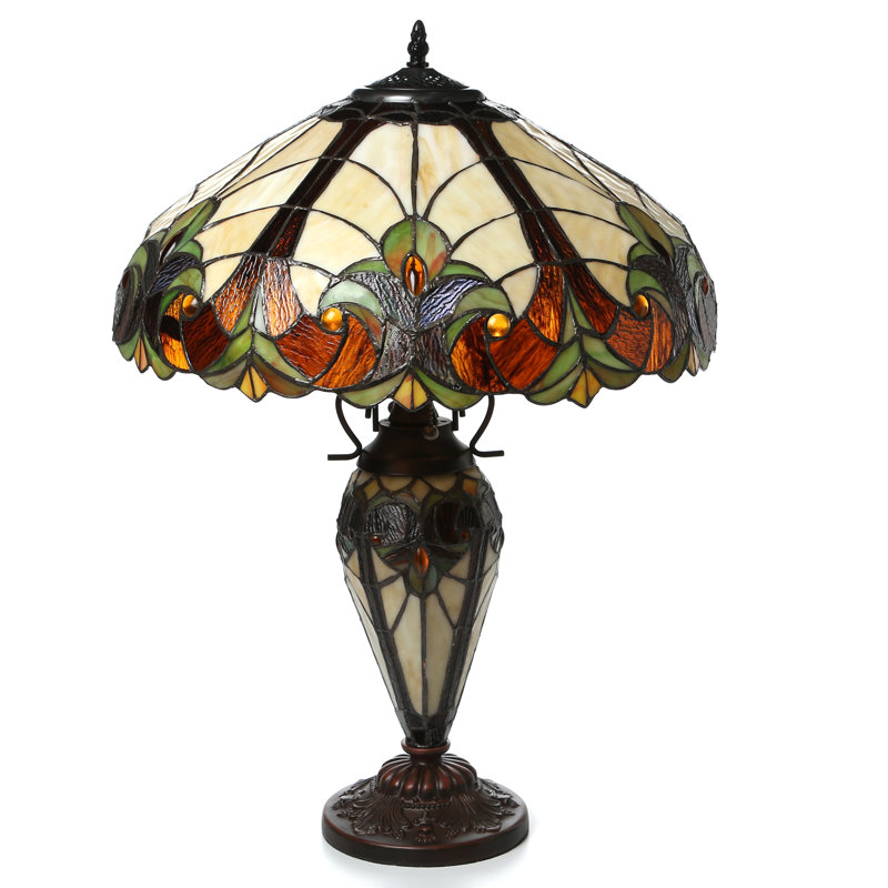 Lampe de table noire / brune 25 po Beley