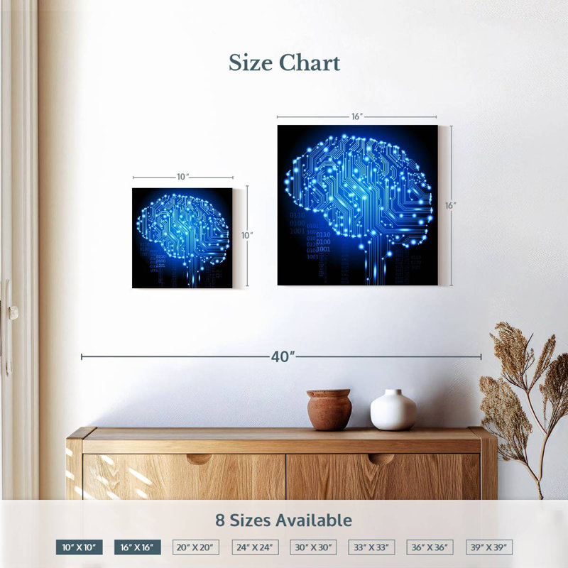 Keiri Cyborg Brain, 10" H x 10" W