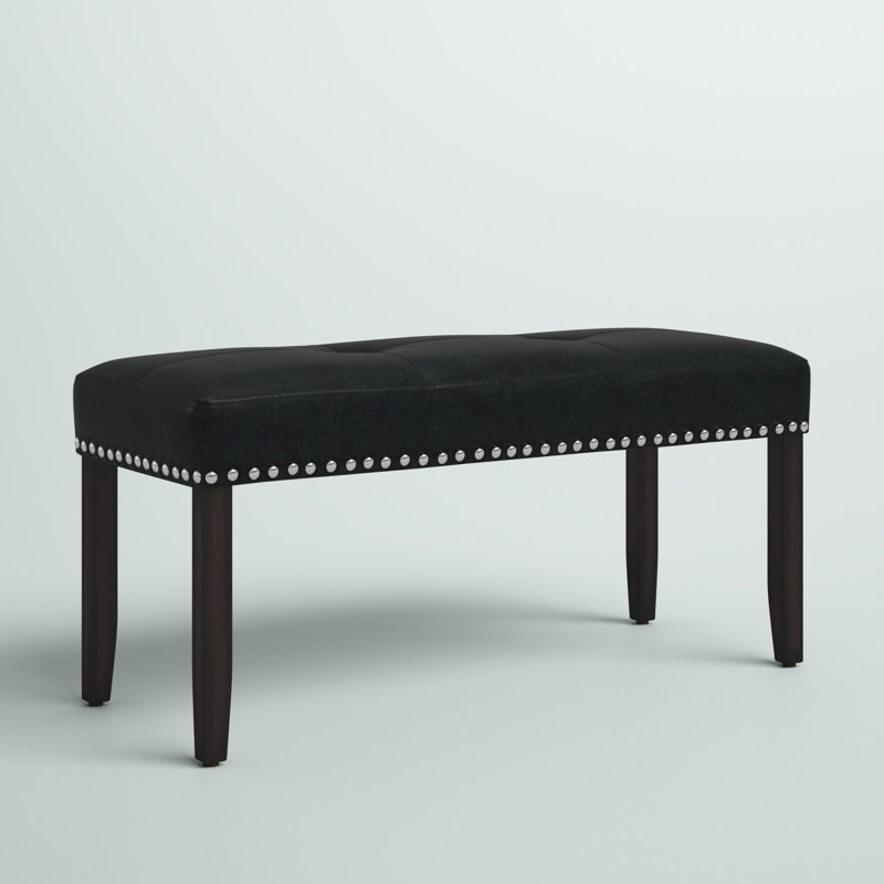 Navi Faux Leather Upholstered Bench
