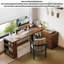 Bureau en L entièrement en bois massif avec armoire de rangement-1952030585