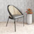 Lashelia Upholstered Dining Chairs With Wicker Back And Stainless Steel Legs, Set Of 4 Lashelia-915572574