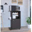 Chariot de cuisine moderne, armoire à une porte - H 38,89 po x l 15,27 po x P 23,91 po-94239276