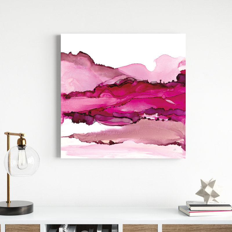 Pinkscape I, H 30 po x l 30 po, Non, Toile tendue