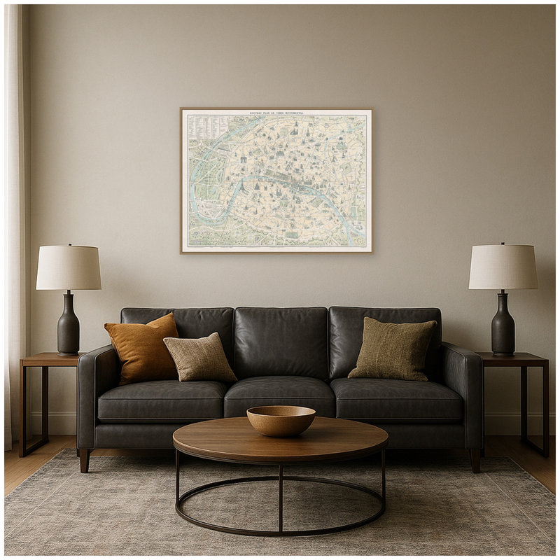 «Paris Paris Monument» par Corinna Buchholz of Piddix, reproduction d'art sur toile encadrée