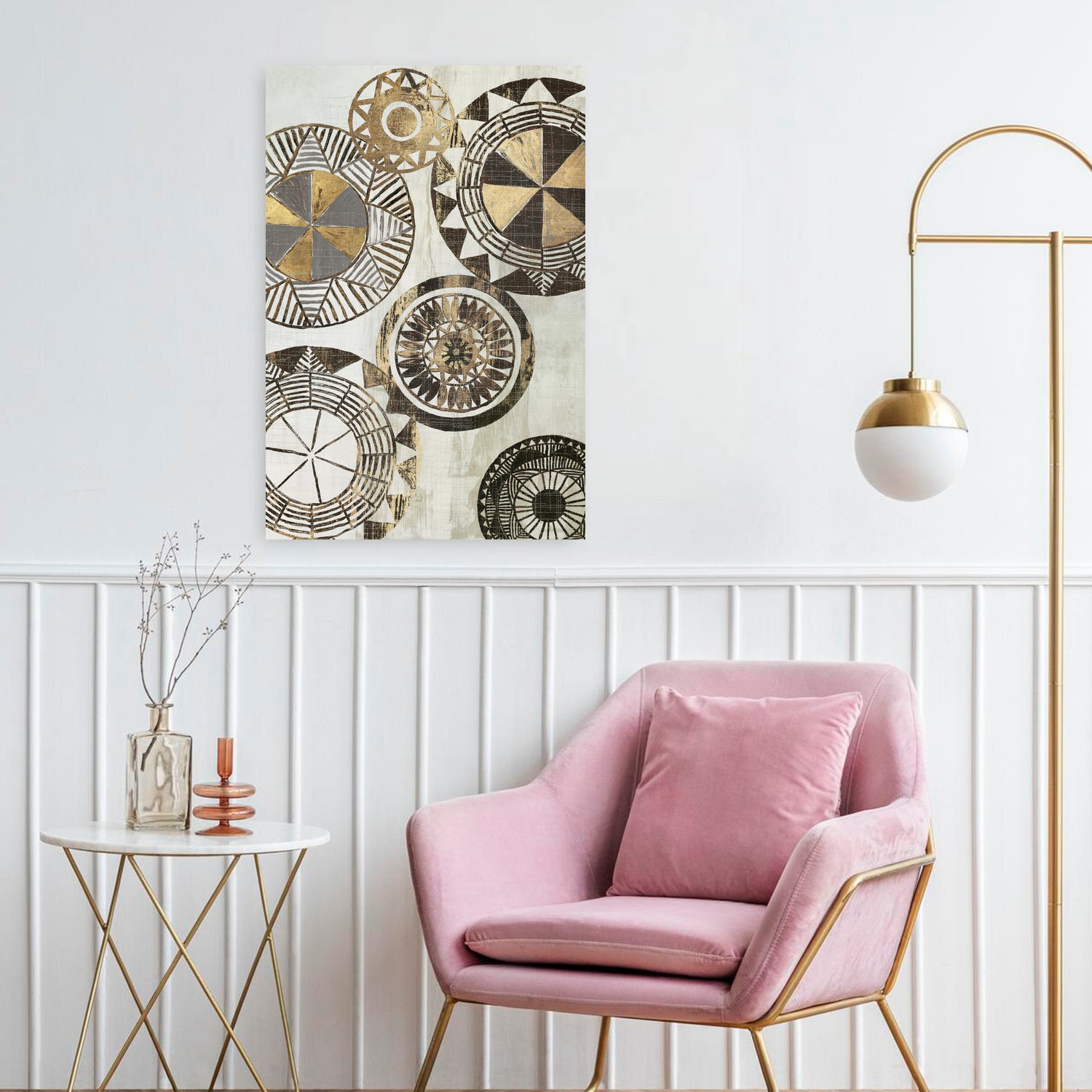Latitude Run® African Rings I Abstract Contemporary Geometric Art ...