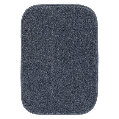 Tapis de bain lavable Gramercy 17 po x 24 po bleu ardoise