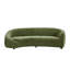 Canapé incurvé Comfort, tissu rayé vert, structure en bois massif et contreplaqué, coussins à ressorts ensachés, dossier ergonomique, assemblage facile-118730695