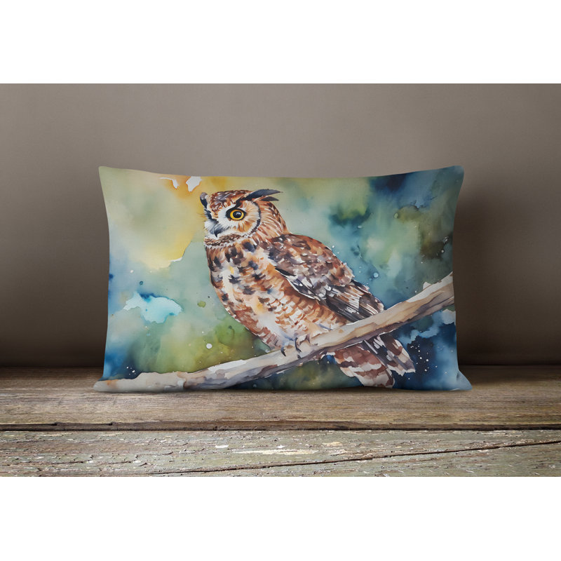 Coussin décoratif intérieur / extérieur en polyester Watercolor Birds