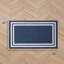 Debbie Machine Woven Synthetic Area Rug in Blue/White-610470352-626437693