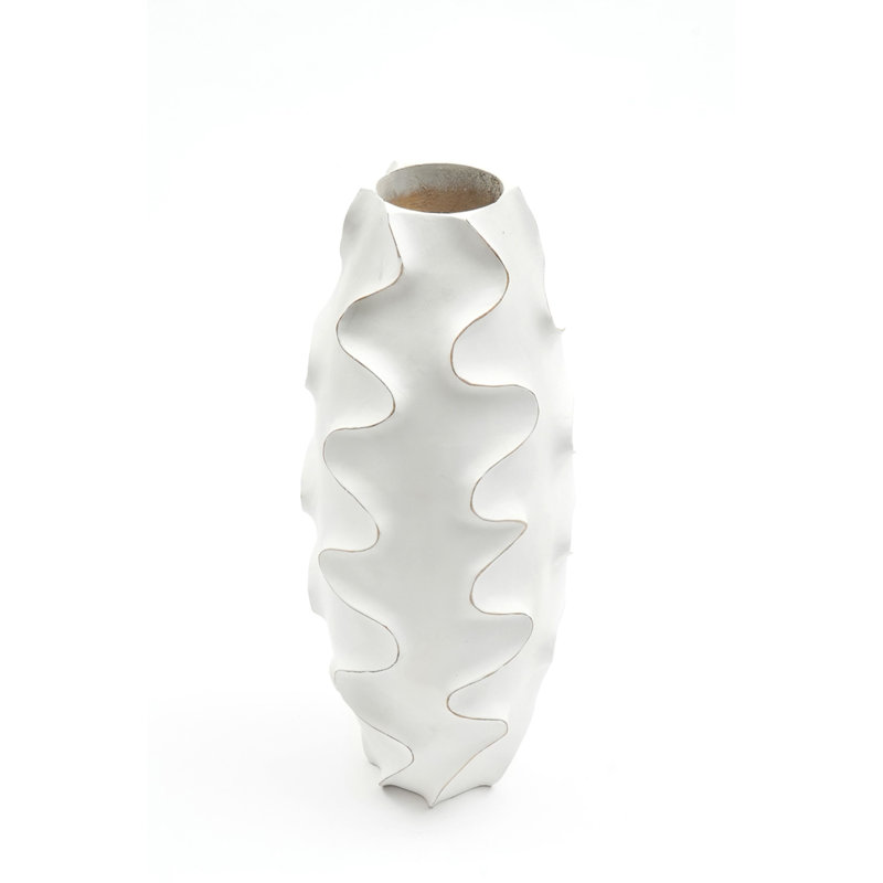 Vase en bois | Vase décoratif en bois fabriqué à la main | Élégante décoration intérieure | 6,3 x 17,5 po 