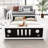 Solid Pine Car-Shaped Platform Bed, Full Size Classic White Bed Frame with Decorative Wheels for Residential Bedroom-1327188014