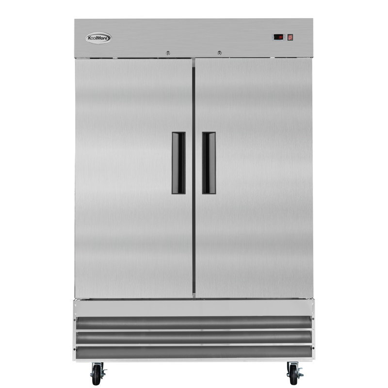 47 cu. ft. Commercial 2 Solid Door Reach In Refrigerator in Stainless Steel