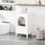 Lavabo de salle de bain 20 po, armoire blanche avec tiroir antidérapant