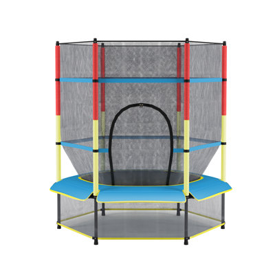 COUOKO Round Backyard Trampoline with Safety Enclosure