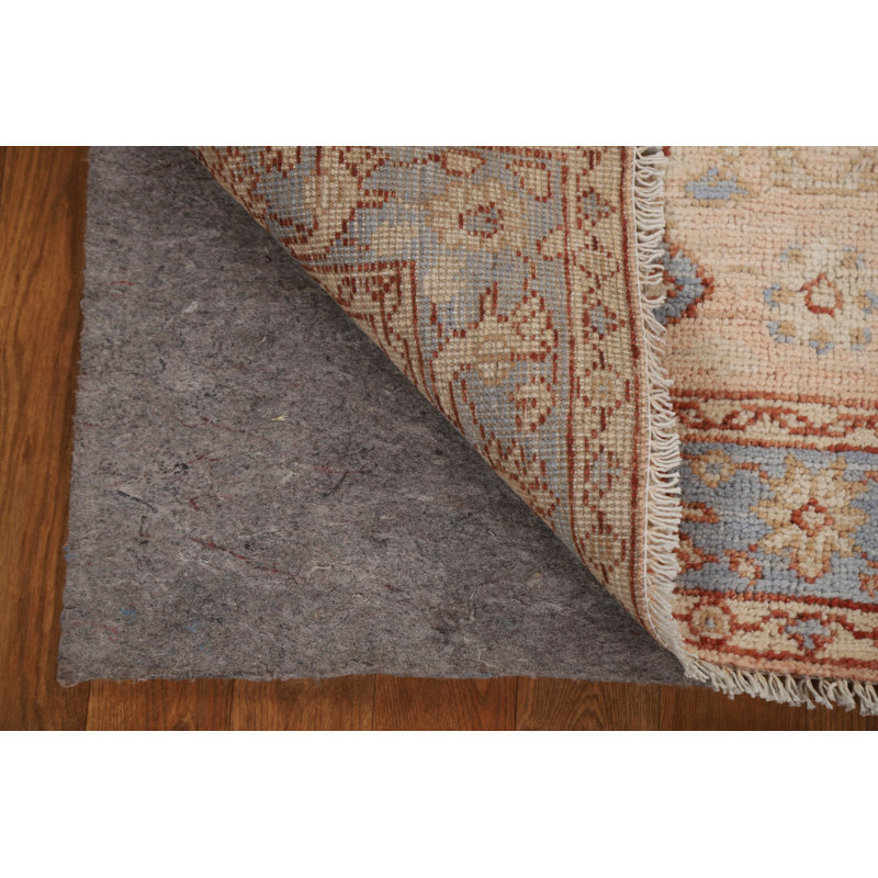 Geometric Oushak Turkish Wool Rug 3x4