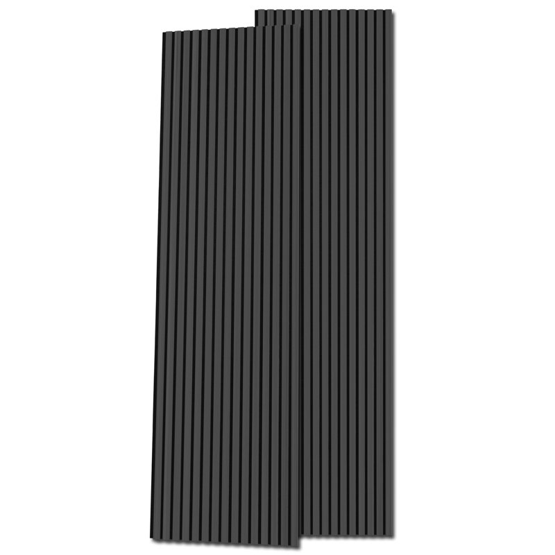 2Pcs 95.7" L x 24" W Acoustic Wood Wall Paneling, Decorative Soundproof Panels for Walls and Ceilings, 3D Slat Wood Wall Panels (31.9 sq.ft./Case))