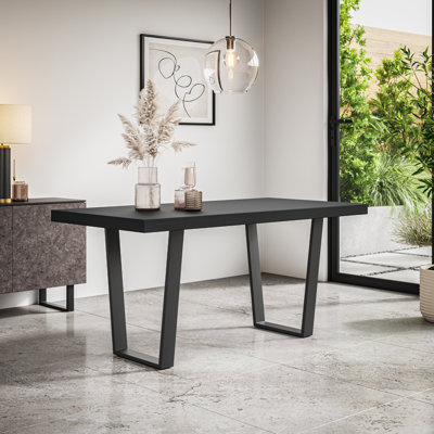 Shardul Dining Table Modern Table w Black Legs