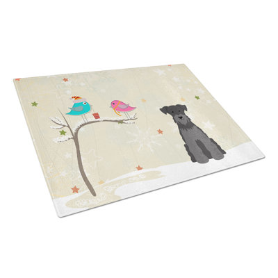Planche à découper miniature en verre à schnauzer caroline Christmas Presents