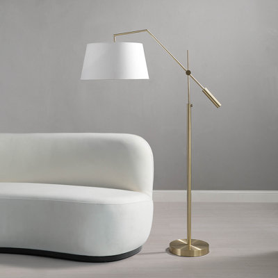 70'' Brass Arched Floor Lamp