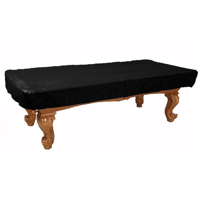 Naugahyde Fitted Pool Table Cover, Black, 8'