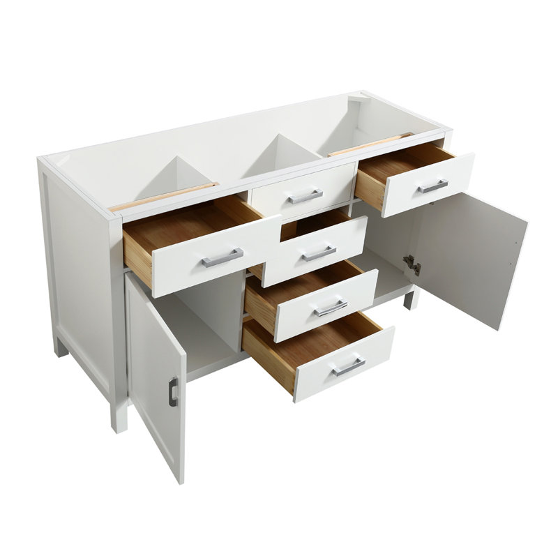 Petrel 60'' Single Bathroom Vanity Base Only, White