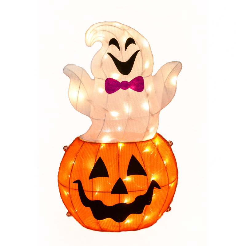 Citrouille et fantôme 24 po Halloween