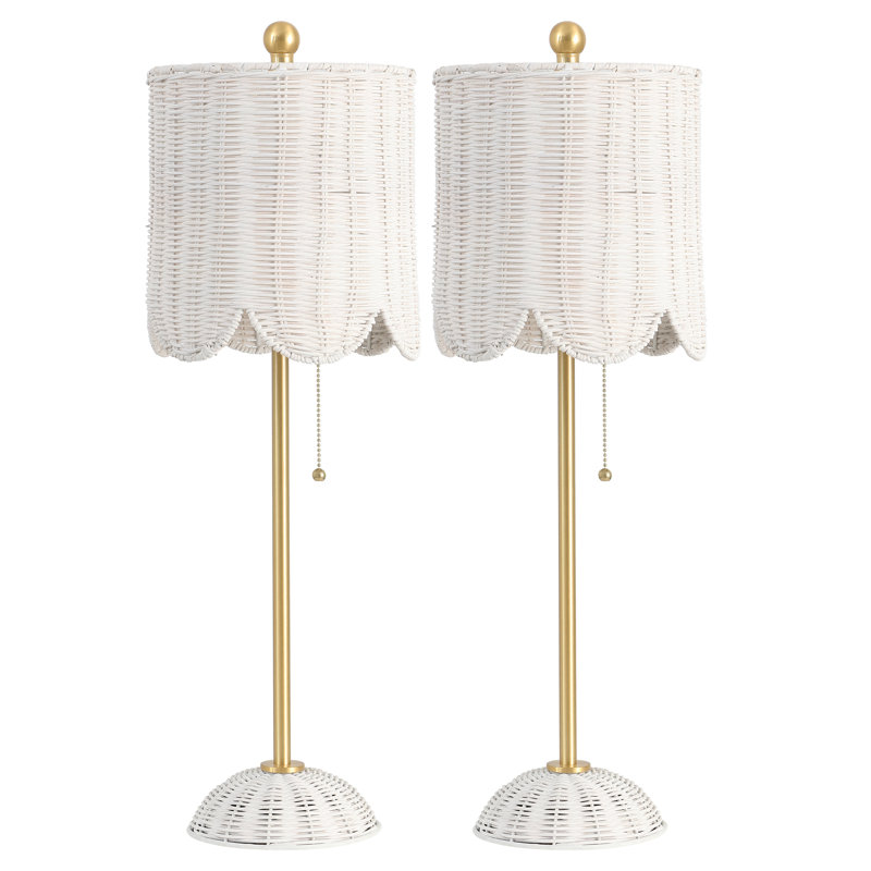 Lampe Volkman, Blanc / or laiton