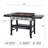 Royal Gourmet 34-Inch 4-Burner Propane Gas Griddle with Collapsible Side Shelves, Black