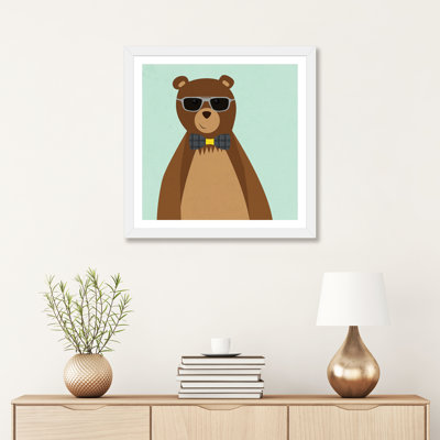 Hipster Bear II par SD graphiques Studio - impression d'art graphique