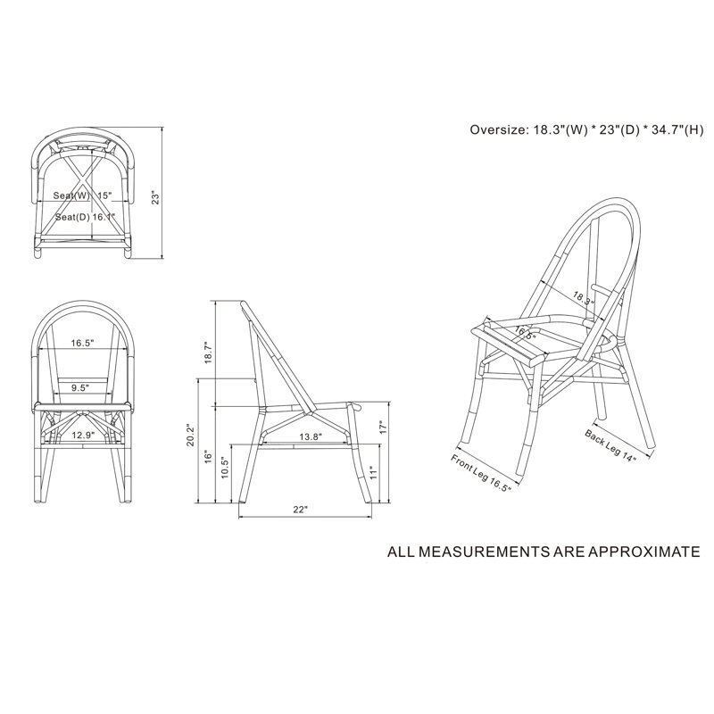 Chaise d'appoint Correll, Gris