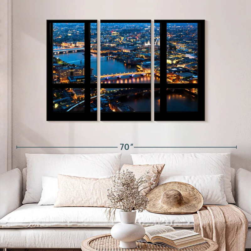 Kavia London Window View, 32" H x 50" W