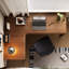 Bureau en bois d'hévéa durable en L-130174430-130174431