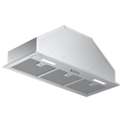 VIKIO 36" 500 CFM Convertible Insert Range Hood In Stainless Steel With Mesh Filter,3-Speed Fan And LED Lights