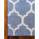 Tapis géométrique bleu foncé / ivoire Ruri