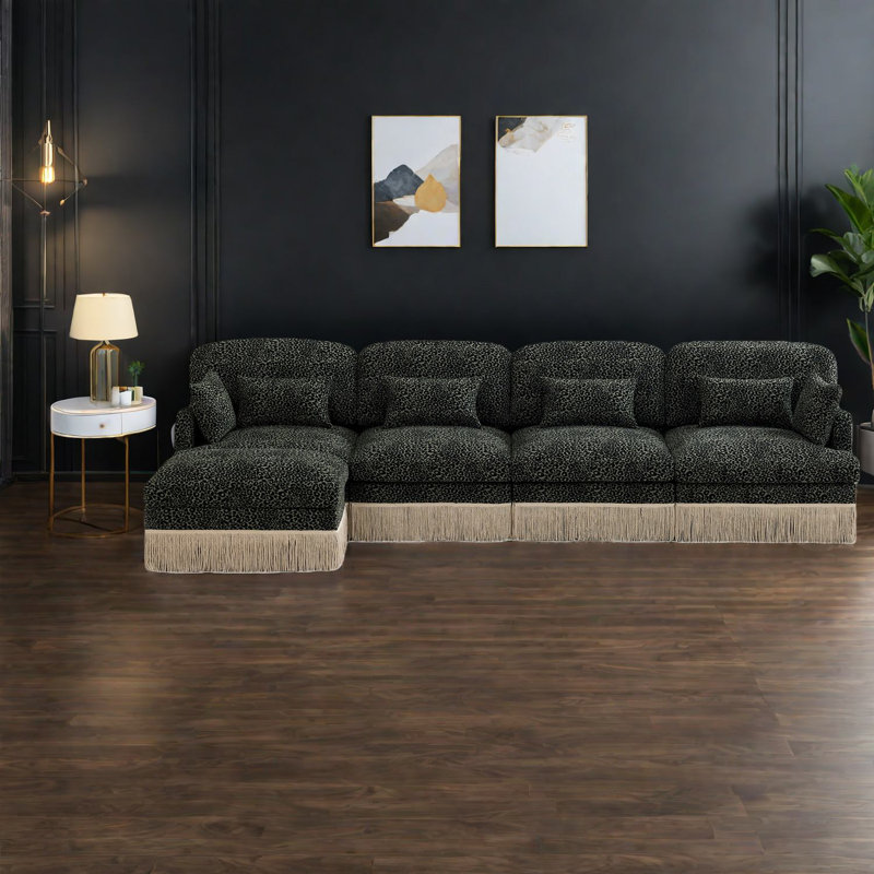 Canapés modulaires spacieux Chenille Leopard