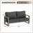 Outdoor Aluminum 3-Seater Sofa-899223737