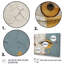 «Yellow and Grey Eye Expression», ensemble d'art mural multi-panneaux